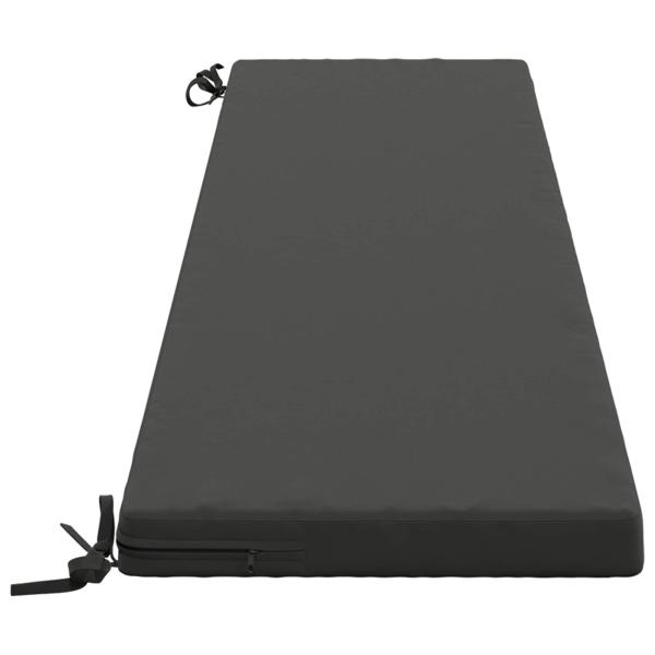 2-teilige Bankkissen SOEST 2 stk. 100 % Polyester Anthrazit