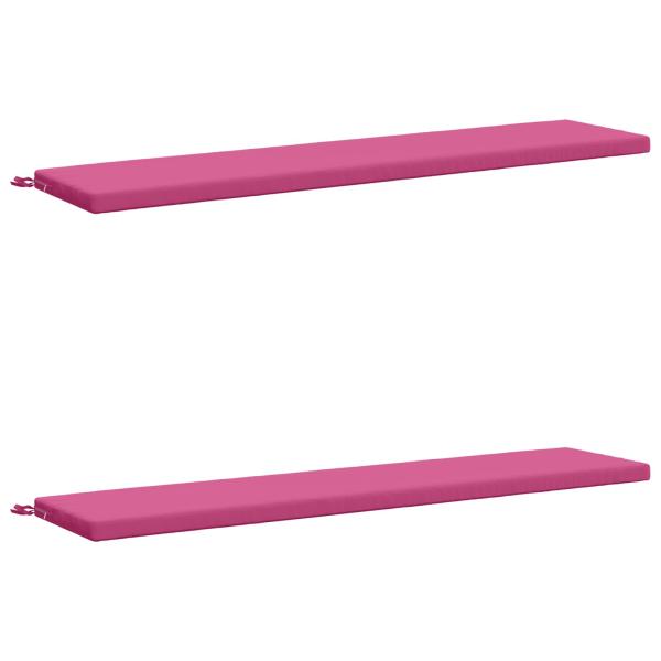 2-teilige Bankkissen SOEST 2 stk. 100 % Polyester Rosa