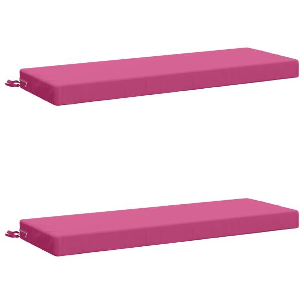 ARDEBO.de - 2-teilige Bankkissen SOEST 2 stk. 100 % Polyester Rosa
