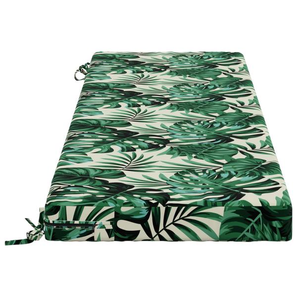 2-teilige Bankkissen SOEST 2 stk. 100 % Polyester Blattmuster