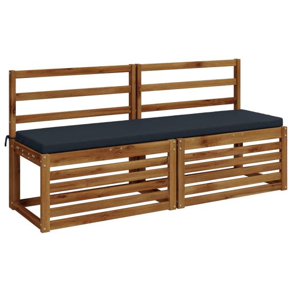 Bankkissen SOEST 2 stk. 100 % Polyester Dunkelblau