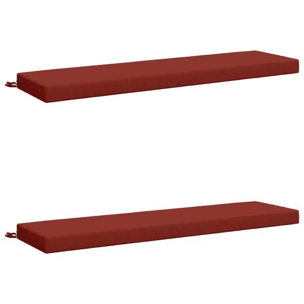 2-teilige Bankkissen SOEST 2 stk. 100 % Polyester Rot