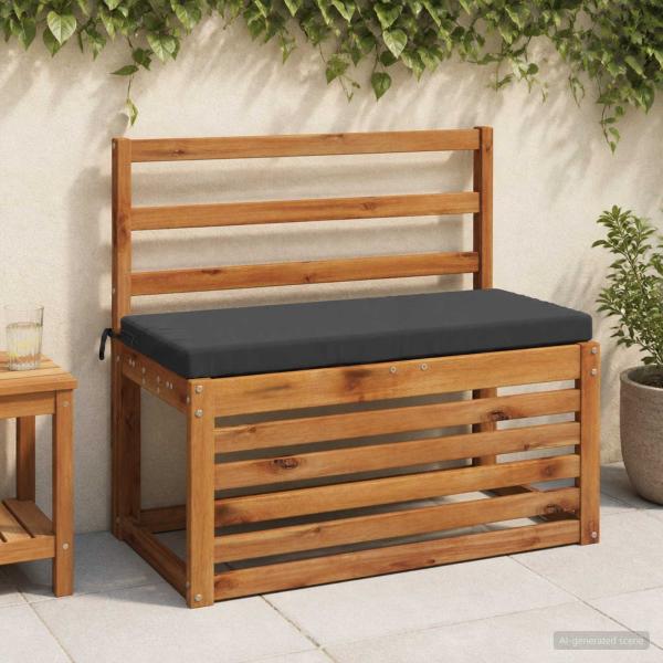ARDEBO.de - 2-teilige Bankkissen SOEST 2 stk. 100 % Polyester Anthrazit