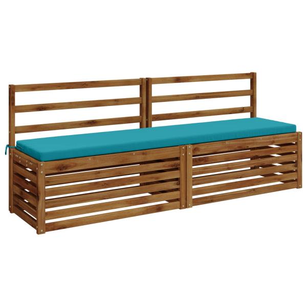 2-teilige Bankkissen SOEST 2 stk. 100 % Polyester Türkis
