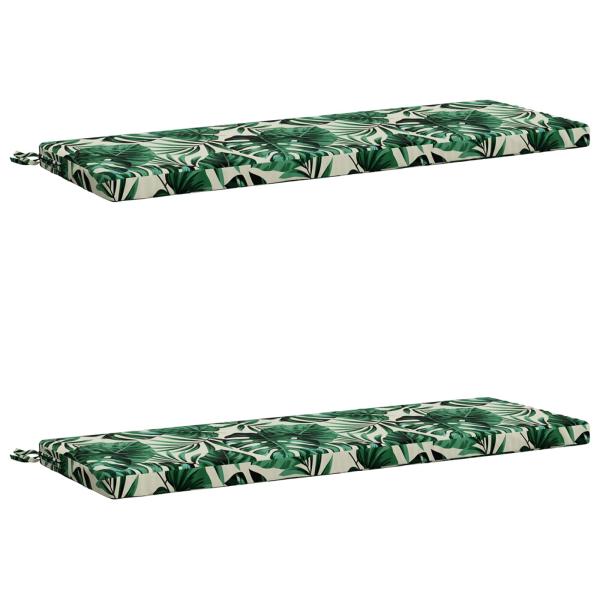 Bankkissen SOEST 2 stk. 100 % Polyester Blattmuster