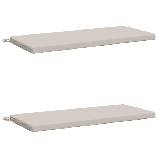 2-teilige Bankkissen SOEST 2 stk. 100 % Polyester Weiß