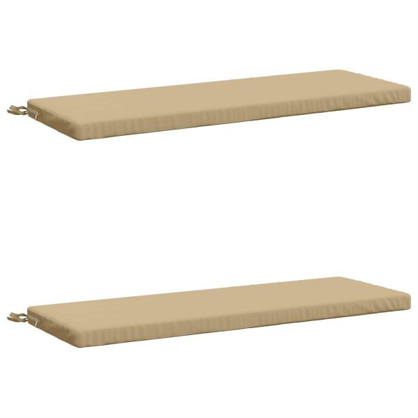 2-teilige Bankkissen SOEST 2 stk. 100 % Polyester Beige
