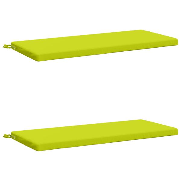 ARDEBO.de - 2-teilige Bankkissen SOEST 2 stk. 100 % Polyester Hellgrün