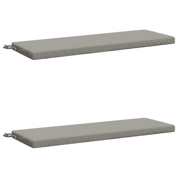 2-teilige Bankkissen SOEST 2 stk. 100 % Polyester Grau