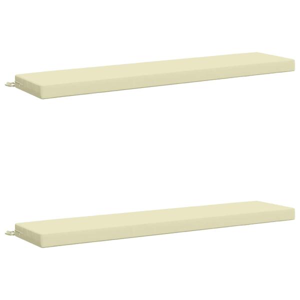 2-teilige Bankkissen SOEST 2 stk. 100 % Polyester Creme