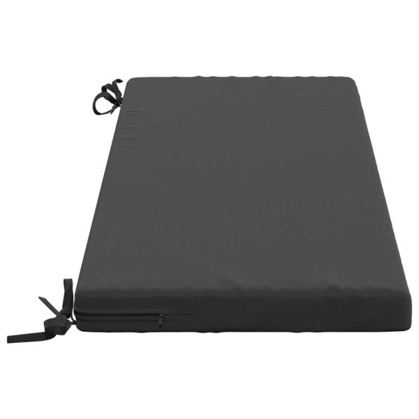 2-teilige Bankkissen SOEST 2 stk. 100 % Polyester Anthrazit