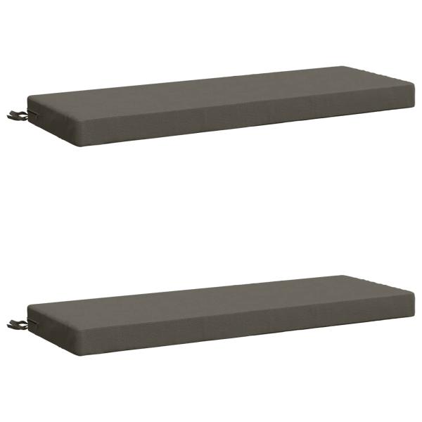 2-teilige Bankkissen SOEST 2 stk. 100 % Polyester Grau