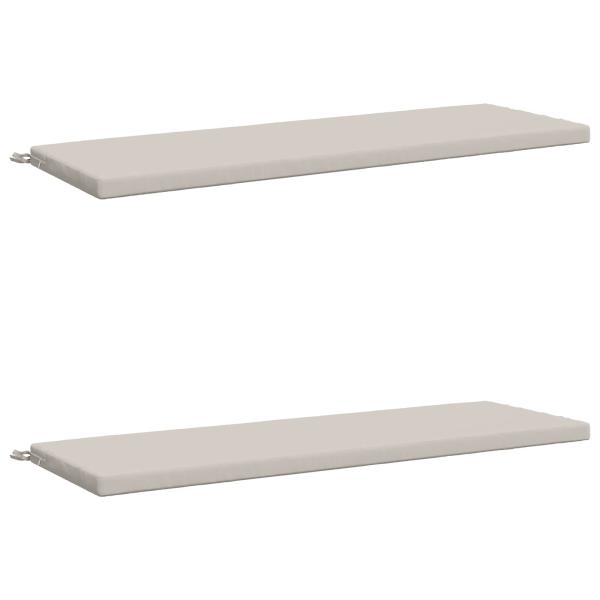 2-teilige Bankkissen SOEST 2 stk. 100 % Polyester Weiß