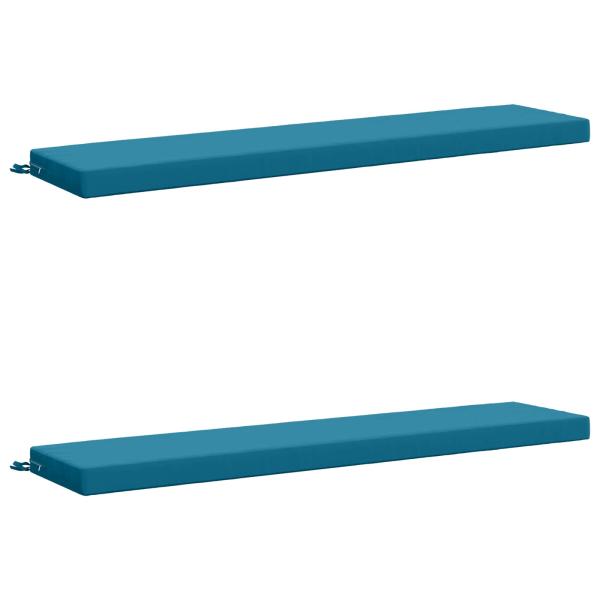 Bankkissen SOEST 2 stk. 100 % Polyester Himmelblau