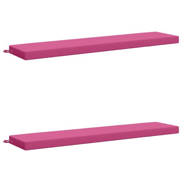 2-teilige Bankkissen SOEST 2 stk. 100 % Polyester Rosa