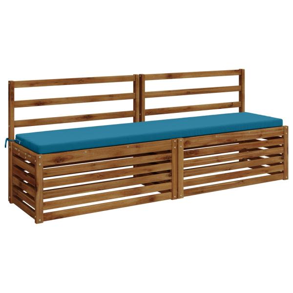 2-teilige Bankkissen SOEST 2 stk. 100 % Polyester Himmelblau