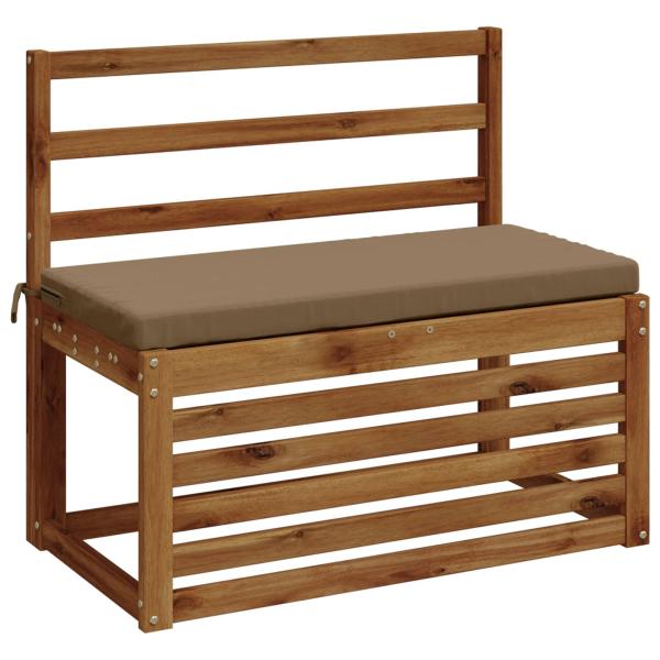 Bankkissen SOEST 2 stk. 100 % Polyester Taupe 60 x 40 x 5 cm