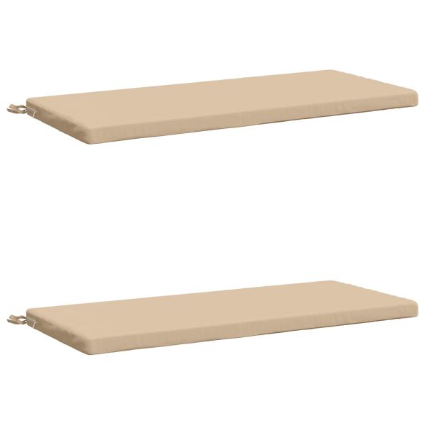 2-teilige Bankkissen SOEST 2 stk. 100 % Polyester Creme