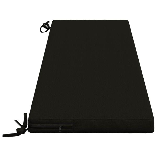 2-teilige Bankkissen SOEST 2 stk. 100 % Polyester Schwarz