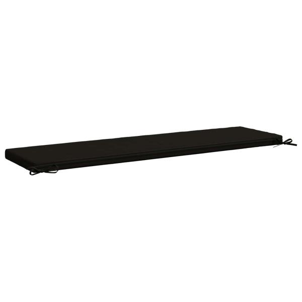 2-teilige Bankkissen SOEST 2 stk. 100 % Polyester Schwarz