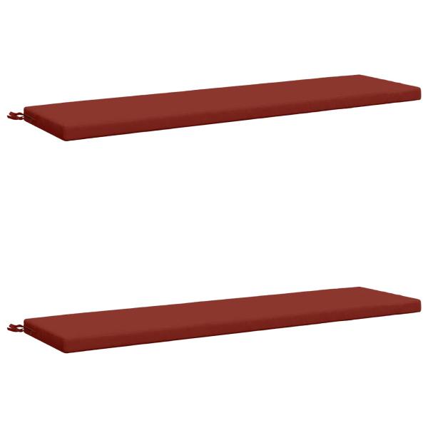 2-teilige Bankkissen SOEST 2 stk. 100 % Polyester Rot