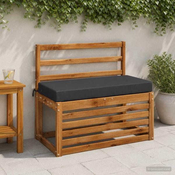 ARDEBO.de - 2-teilige Bankkissen SOEST 2 stk. 100 % Polyester Dunkelblau