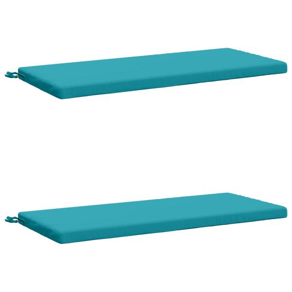 2-teilige Bankkissen SOEST 2 stk. 100 % Polyester Türkis