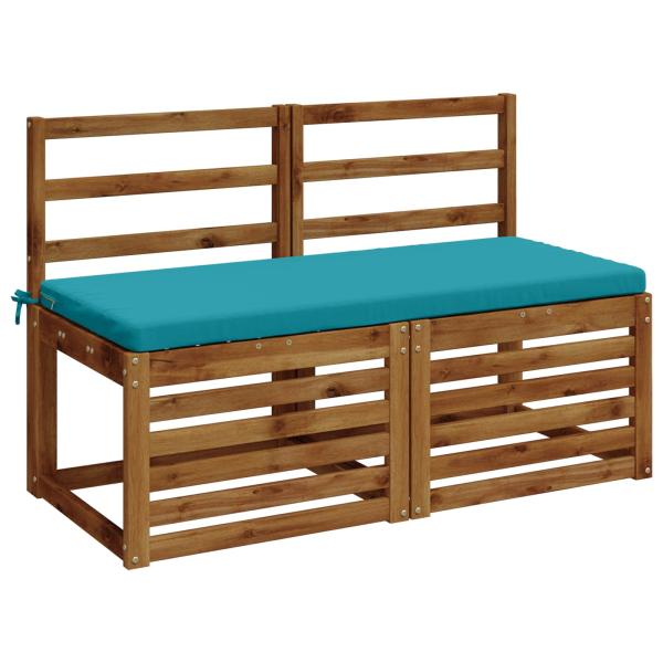 2-teilige Bankkissen SOEST 2 stk. 100 % Polyester Türkis