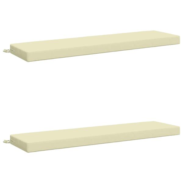 2-teilige Bankkissen SOEST 2 stk. 100 % Polyester Creme