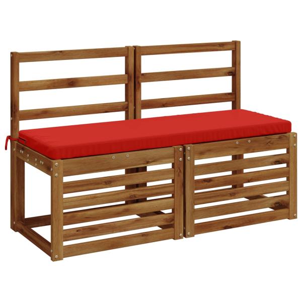 2-teilige Bankkissen SOEST 2 stk. 100 % Polyester Rot