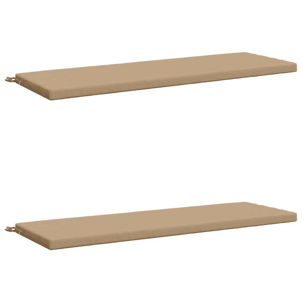 2-teilige Bankkissen SOEST 2 stk. 100 % Polyester Sand
