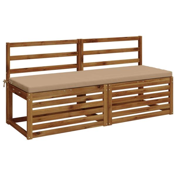 2-teilige Bankkissen SOEST 2 stk. 100 % Polyester Sand