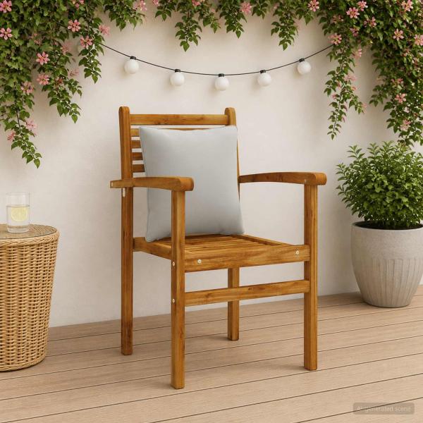 ARDEBO.de - 4-teilige Rücken-Kissen PUTTEN 4 pcs 100 % Polyester Grau