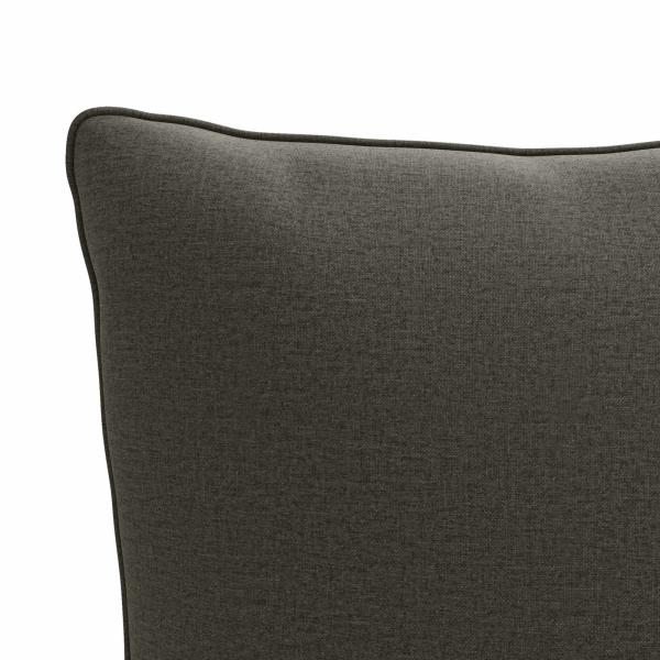 1-teiliges Rücken-Kissen PUTTEN 100 % Polyester Anthrazit
