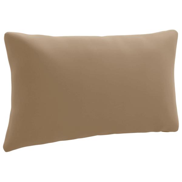 ARDEBO.de - 1-teiliges Rücken-Kissen PUTTEN 100 % Polyester Taupe