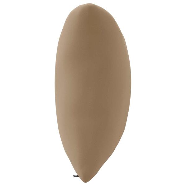 1-teiliges Rücken-Kissen PUTTEN 100 % Polyester Taupe