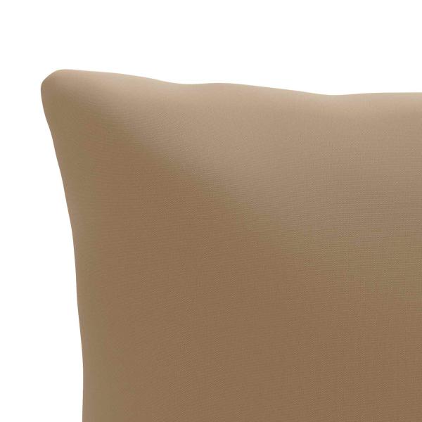 1-teiliges Rücken-Kissen PUTTEN 100 % Polyester Taupe