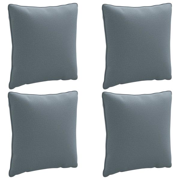 4-teilige Rücken-Kissen PUTTEN 4 pcs 100 % Polyester Blau