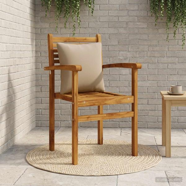 ARDEBO.de - 1-teiliges Rücken-Kissen PUTTEN 100 % Polyester Taupe