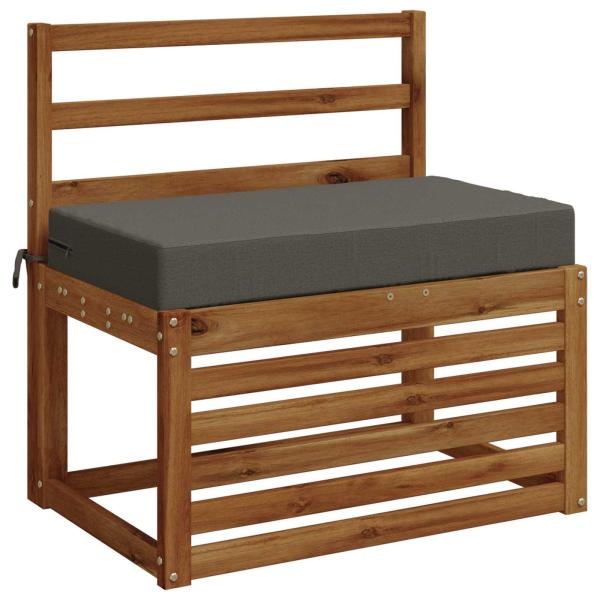 Sitzkissen SOEST 100 % Polyester Grau 70 x 40 x 10 cm