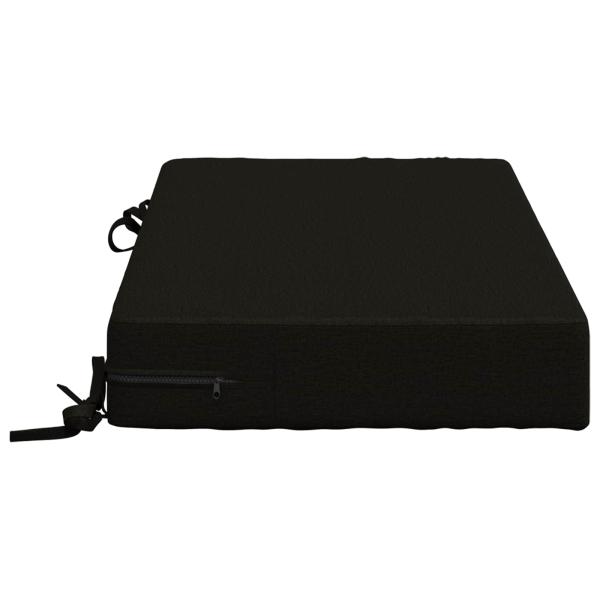 Sitzkissen SOEST 100 % Polyester Schwarz 70 x 40 x 10 cm