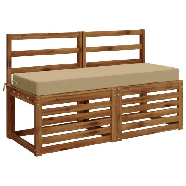 Sitzkissen SOEST 100 % Polyester Beige 120 x 40 x 10 cm