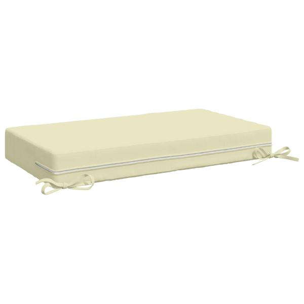 Sitzkissen SOEST 100 % Polyester Creme 70 x 40 x 10 cm