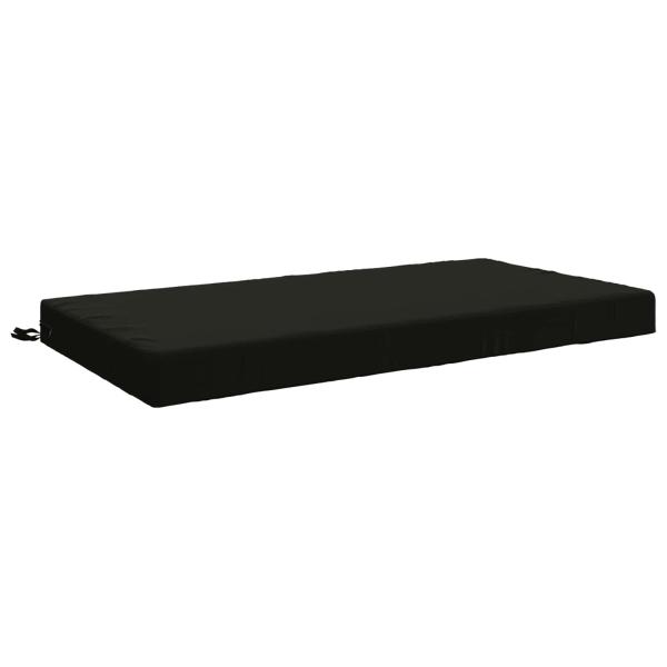 Sitzkissen SOEST 100 % Polyester Schwarz 120 x 60 x 10 cm