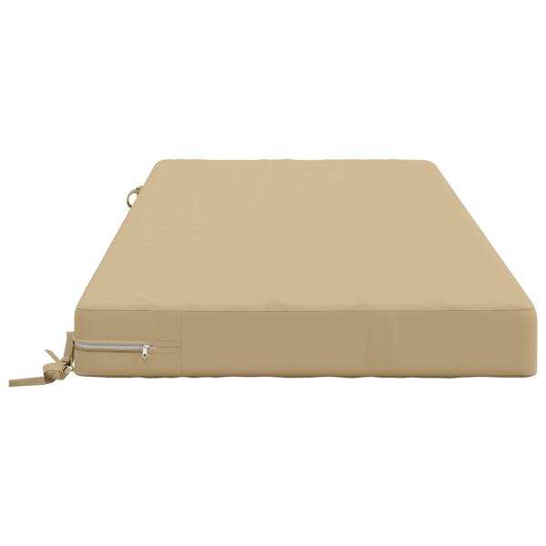 Sitzkissen SOEST 100 % Polyester Beige 120 x 80 x 10 cm