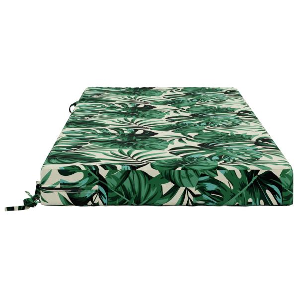 Sitzkissen SOEST 100 % Polyester Blattmuster 120 x 80 x 10 cm