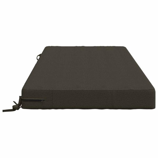 Sitzkissen SOEST 100 % Polyester Anthrazit 120 x 80 x 10 cm