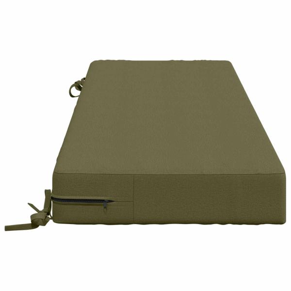 Sitzkissen SOEST 100 % Polyester Olivgrün 120 x 40 x 10 cm