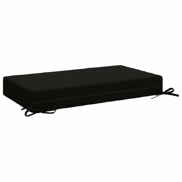 R Rückenkissen SOEST 100 % Polyester Schwarz 70 x 40 x 10 cm