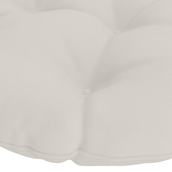 Papasan-Sessel-Kissen VIANEN 100 % Polyester Weiß Ø 100 x 12 cm